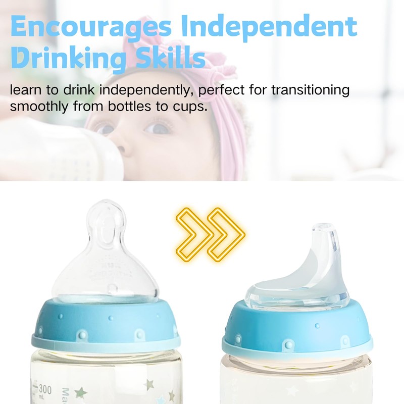 4 Pack Replacement Silicone Spout Compatible with NUK Active and