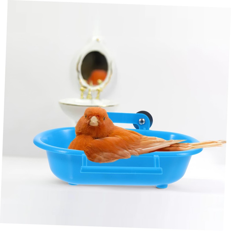 Hohopeti Parakeet Bathing Tub Durable Hanging Bird Bathtub Accessory for