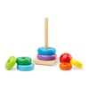 Melissa & Doug Rainbow Stacker Wooden Ring Educational Toy -