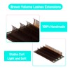 VAVALASH Colored Lash Extensions Dark Brown Eyelash Extensions 0.03 0.05