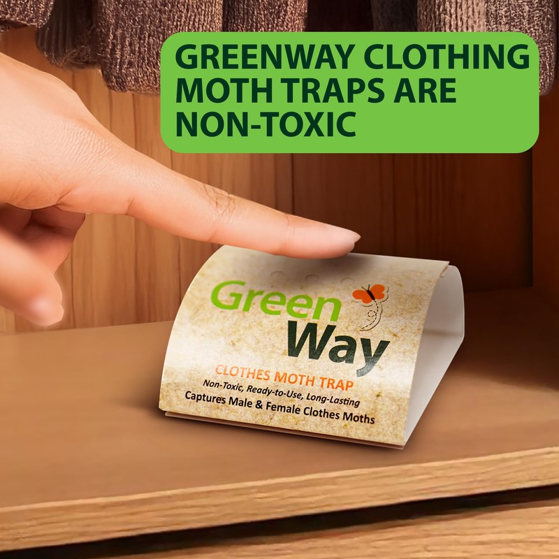 Greenway Clothing Moth Traps with Powerful Pheromone Lures for Effective,