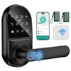 Smart keypad Door Lock with Handle，Fingerprint Keyless Entry Digital Lock