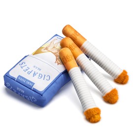 Funny Interactive Squeaky Dog Toy, Pet Chew Supplies Puppy Toys, 3 Packs Giggle Puff Stick Toys with Box, Plush Pet Toy for Small to Medium Breed, Puppies Gift Dog Accessories