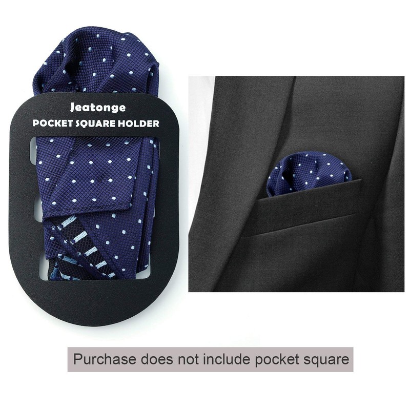 Jeatonge Pocket Square Holder Keeper Organizer Pocket Squares for Men