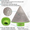 FACHLICH Diamond Beveling Chamfer Bits 50mm for Holes Trimming and