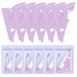 PORFOYO Urinella Für Frauen, 60 Stück Frauenurinal Für Unterwegs, Reise Urinal Frauen Im Stehen, Tragbares Auslaufsicher Frauenurinal, Pee Trichter Pinkelhilfe Für Reisen & Camping, Wandern