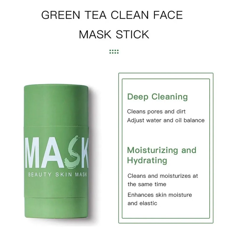 Mascarilla Verde En Barra, Té Verde Mascarilla De Arcilla .