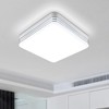 VIPMOON 18W Led Ceiling Light Square Silver Edge Indoor Flush