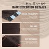 LuxeTress Tape in Hair Extensions Human Hair 16 Inch 50g