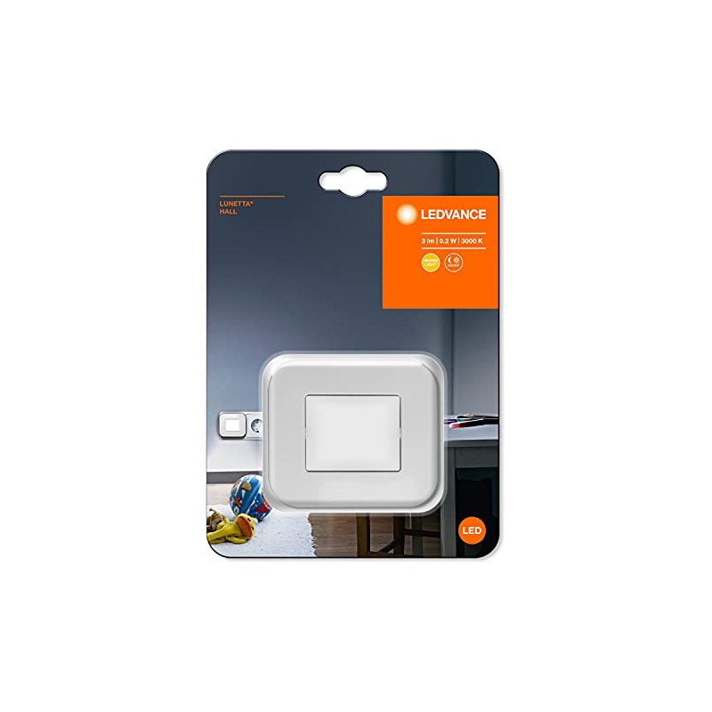 LEDVANCE LED Night Light, Indoor Light, Day Night Sensor, Warm