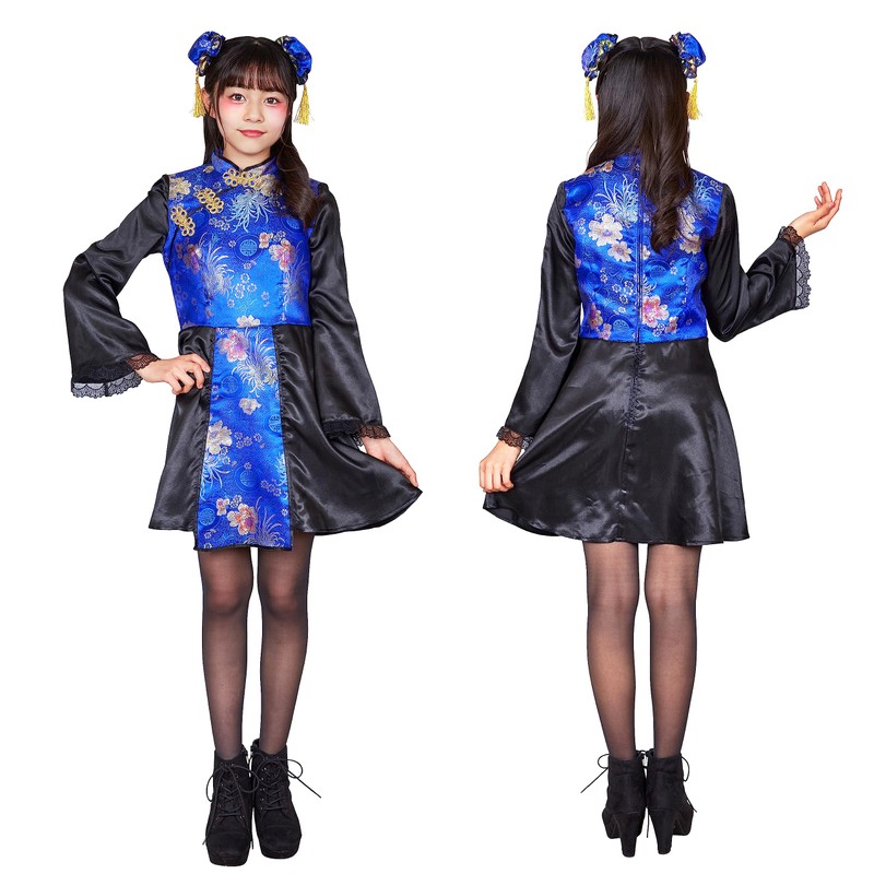 Clearstone Coschu! Halloween Cosplay Chinese Kids Junior 150cm Girls Blue