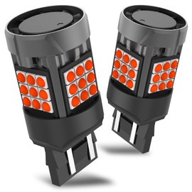 FAXCARS 7443 LED Bulbs Red Brake Light Bulb for 2015-2025 Chevy Silverado 1500 2500 3500 HD, Super Bright W21/5W Rear LED Turn Signal Light Brake Light Tail Stop Lights, Pack of 2