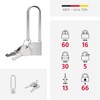 ABUS Titalium 64TI/30HB60 Padlock - with high Shackle - Basement