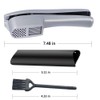 Garlic Press 2-in-1 Mincer, Crusher and Slicer with Peeler &