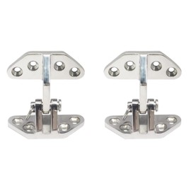 TopHomer 2Pcs Long Reach Hatch Hinge, Heavy Duty Marine Grade Stainless Steel Hinge with Removable Pin Ship RV Accessories Yacht Hardware Marine Hatch Hinge