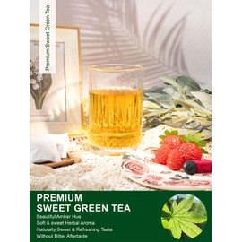 TeeLux Sweet Tea Bags, Green Tea Blended with Natural Sweet Tea, Brisk & Sweet Taste, Zero Sugar, 100 Count