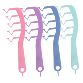 BIUDECO Anti-Static Wide Tooth Comb Set of 4 Z-Shaped Detangling Comb for Wet Hair Portable Scalp Massager for Women and Men for Home and Travel