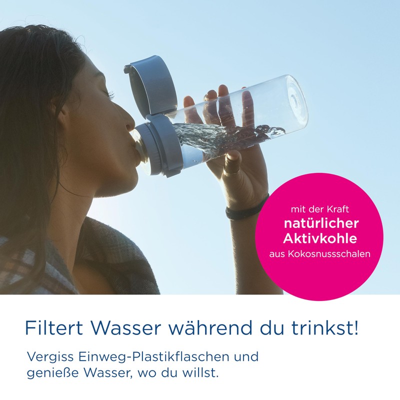 BRITA Water Filter Bottle Model Vital Apricot (600 ml) Including