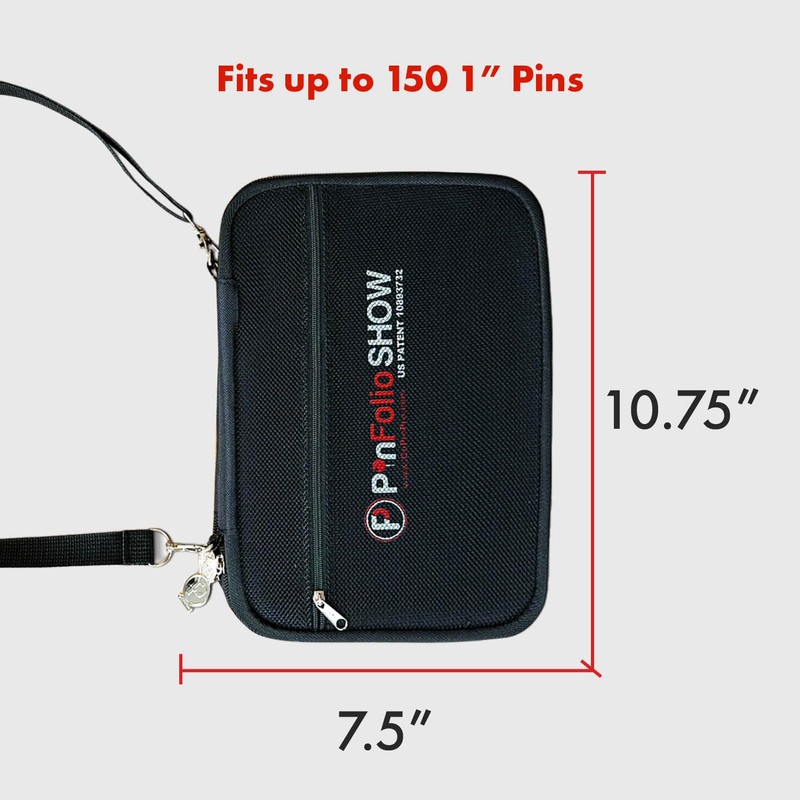 PinFolio Show Pin Display Bag, Lightweight Pin Book Designed for