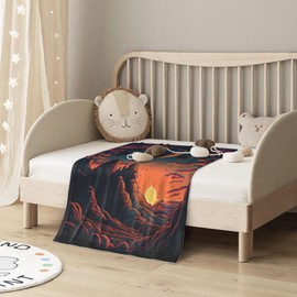 E-RIDES 76x100CM Baby and Pet Blanket - Clouds and Hot Air Balloons Blanket Throw for Nursery, Toddlers and Pets, Cozy and Warm, Ideal for Cribs and Pet Beds - Perfect Newborn Baby Gift