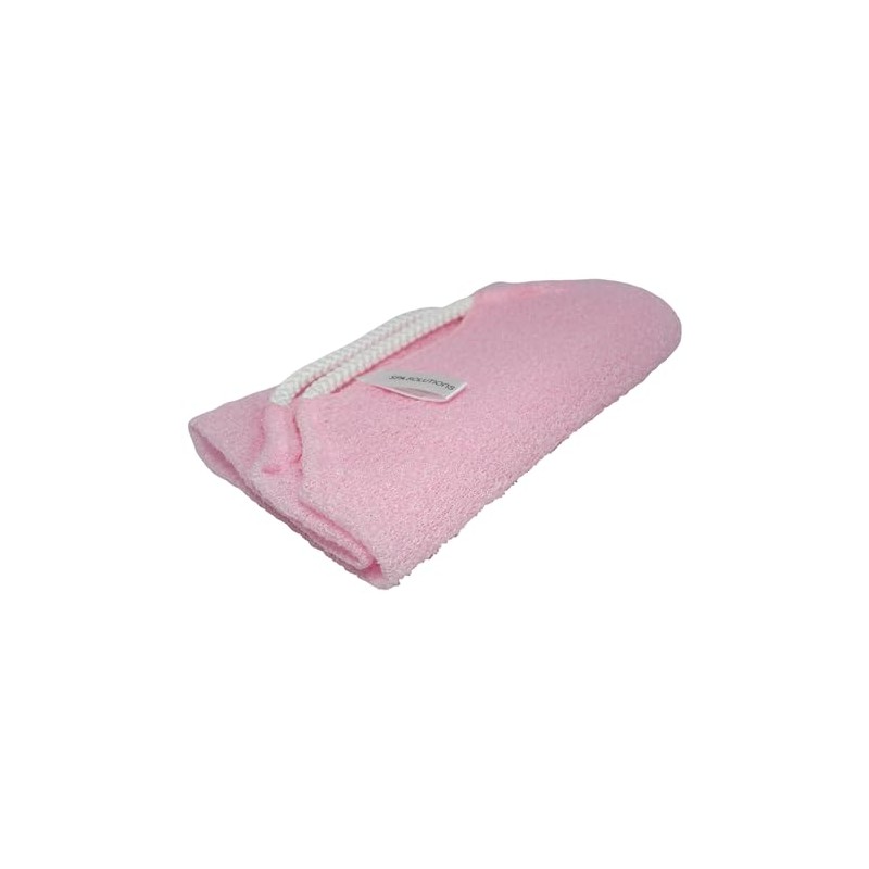 CALA - toalla elástica de baño exfoliante (color rosa)