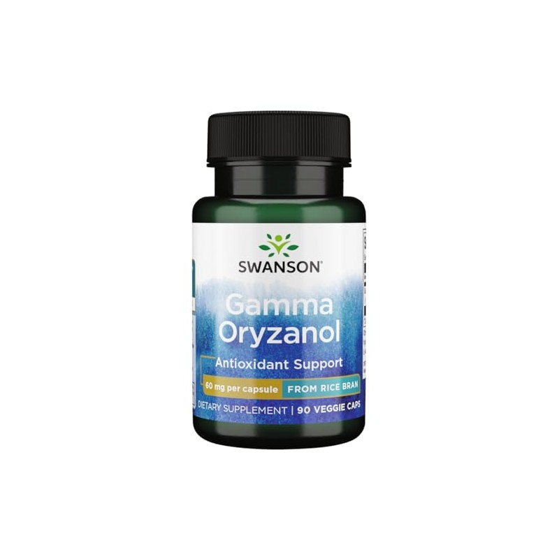 Swanson Gamma Oryzanol from Rice Bran 60 Milligrams 90 Veg