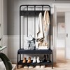 SHA CERLIN Hall Tree, Coat Rack with Shoe Bench &