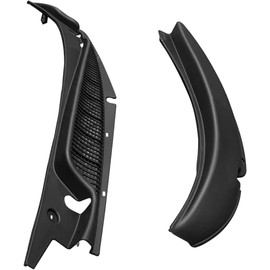 Driver and Passenger Side Windshield Wiper Motor Cowl Cover Compatible with 1996-2017 Chevy GMC