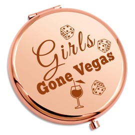 Vegas Trip Gifts Compact Makeup Mirror Girls Weekend Gifts Vegas Party Gifts Vegas Girls Trip Gifts Friend Gift for Girls Trip Vegas Bachelorette Gift Getaway Gift Birthday Folding Makeup Mirror
