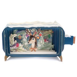 Christmas Message in A Bottle 3D Pop Up Card