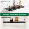 SAYAYO Bathroom Glass Shelf Wall Mounted 30CM Floating Shelves 6MM