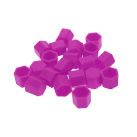 VekAuto Wheel Lug Nut Bolt 19mm Rims Tire Nut Screws Dust Cap Cover Nut Protection Silicone Purple Exterior with Removal Tool