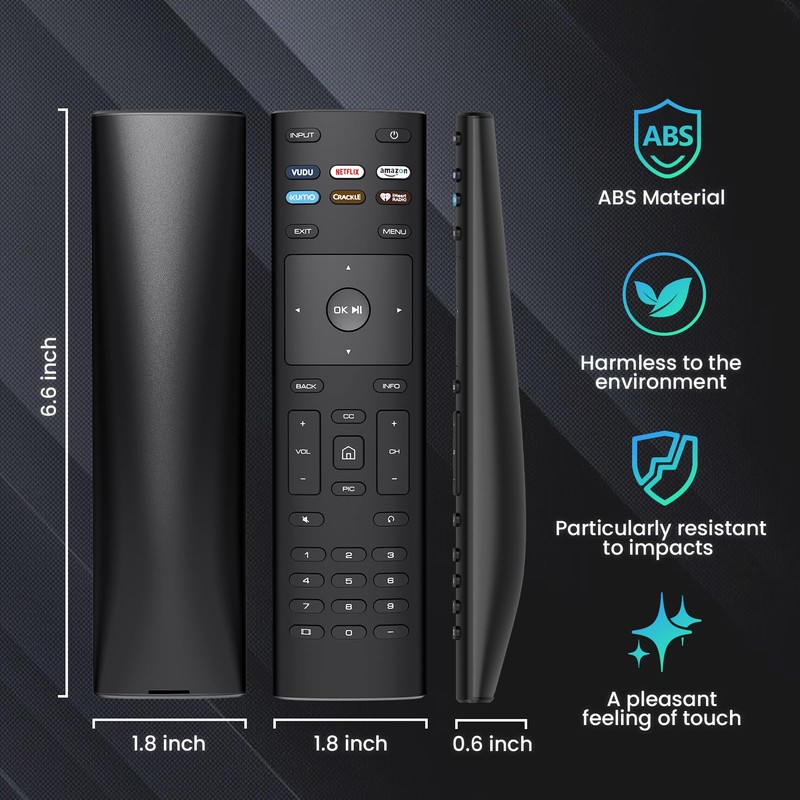 2 Pack Remote XRT136 for VIZIO Smart TV, FlyCoco Universal