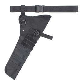 KRATARC Archery Lightweight Hip Arrow Quiver Foldable Compact Arrows Bag with Molle System Hanged for Target Shooting (Black- with Belt)