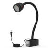 Magnetic Work Light,18W Machine Light with 12T Base,1800 Lumens Flexible