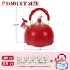 GGC 2.6QT Tea Kettle for Stove Tops, Whistling Tea Kettles