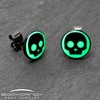 Body Candy Stainless Steel Simple Skull Glow in the Dark