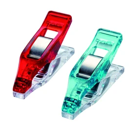 Clover Mini Fabric Clips, Plastic, Multi-Coloured