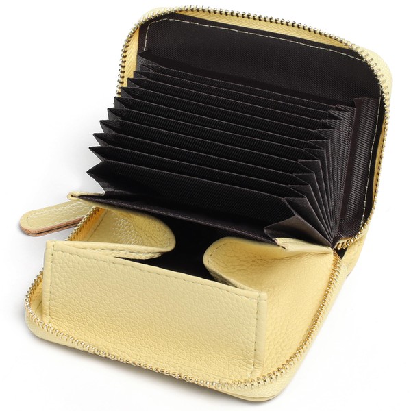 Kreditkartenetui Kartenetui Damen RFID Schutz mit Vielen Fächern und Münzfach,