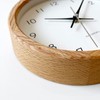 KATOMOKU Muku Clock 13 Oak Radio Clock Continuous Second Hand,