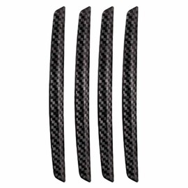 4 Pcs Car Universal Carbon Fiber Door Guard, Decorative Door Protector, Door Edge Protection Strip, Bumper Guard, Anti-collision Door Protecto