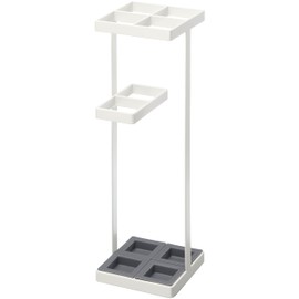 山崎実業(Yamazaki) アンブレラスタンド ホワイト 約W11×D11×H36cm タワー tower スリム 折り畳み傘 収納 7639