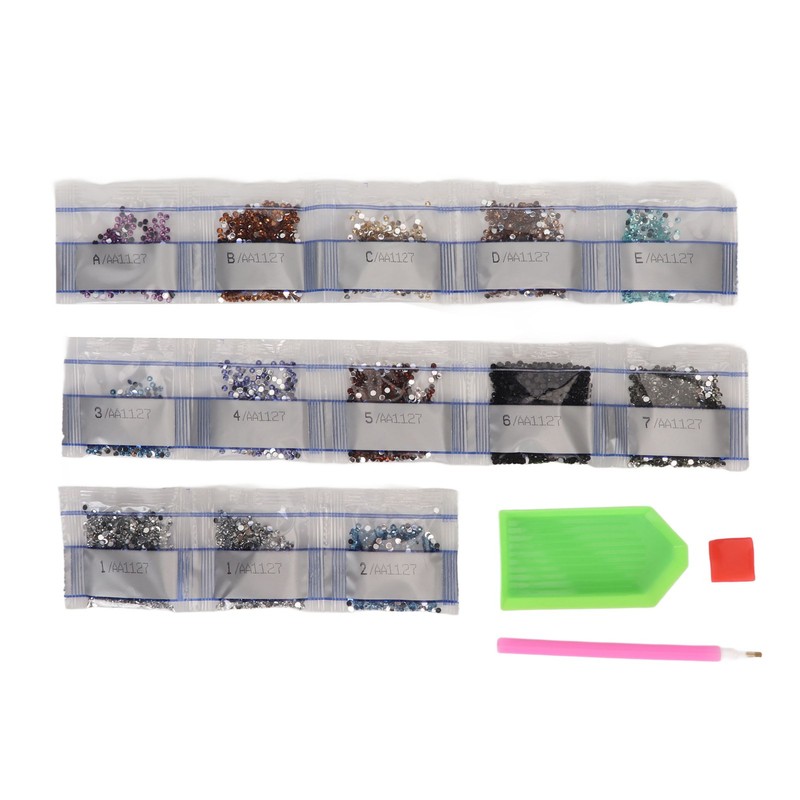8Pcs Rhinestone Painting Coasters Assorted Style Strong Stickiness Odourless Coaster