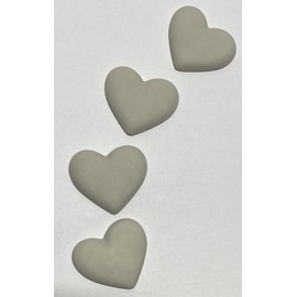 ISABELL-ART Blank Rocks Mandala Dotting Painting Project Heart Magnetic Set of 4 Perfect Magnets for House Office Lockers