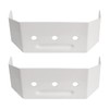 Downspout Adapter Gutter Pipe Clip Hidden Bracket 2x3 White Set