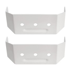 Downspout Adapter Gutter Pipe Clip Hidden Bracket 2x3 White Set of 2