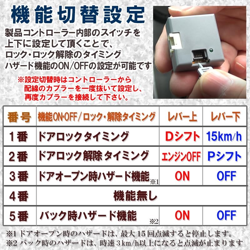N-ONE JG3 JG4 Speed Interlocking Door Lock & Hazard System