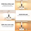 KISUFU Double Head LED Desk Lamp with Clock and Temperature