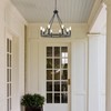 KMaiPem 8 Lights Farmhouse Chandelier, Modern Dining Room Light Fixture,