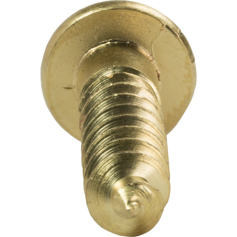 #0 x 1/4" Round Head Wood Screws, Solid Brass, Slotted